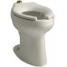 KOHLER K-4405-L-G9 Highline(R) 1.6 or 1.28 GPF Flushometer Valve Comfort Heigh(R) ADA Elongated Toilet Bowl with Bedpan Lugs  Without Seat  Sandbar Sandbar - B0014XFM6E